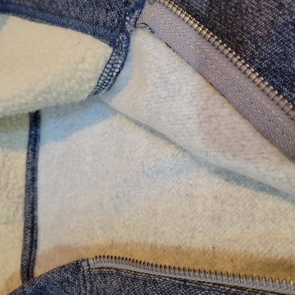 Brand new without tags!-women's cropped fleece sweatshirt hoodie-3/4" zip - Picture 16 of 16